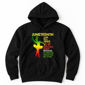 Juneteenth Independence Black Dancer Girl Ballerina Hoodie