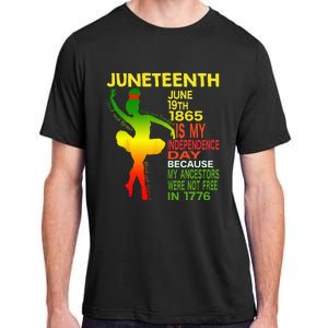 Juneteenth Independence Black Dancer Girl Ballerina Adult ChromaSoft Performance T-Shirt