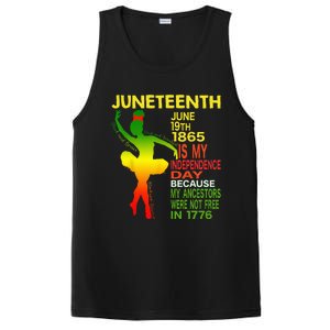 Juneteenth Independence Black Dancer Girl Ballerina PosiCharge Competitor Tank