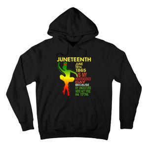 Juneteenth Independence Black Dancer Girl Ballerina Tall Hoodie