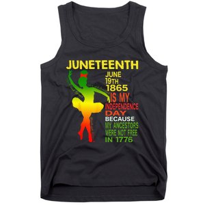 Juneteenth Independence Black Dancer Girl Ballerina Tank Top