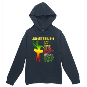 Juneteenth Independence Black Dancer Girl Ballerina Urban Pullover Hoodie