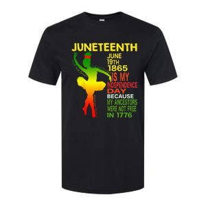 Juneteenth Independence Black Dancer Girl Ballerina Softstyle CVC T-Shirt