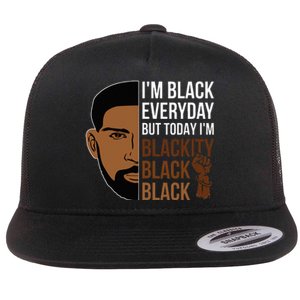 Juneteenth I'm Blackity Black Man African American History Flat Bill Trucker Hat