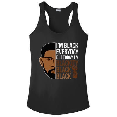 Juneteenth I'm Blackity Black Man African American History Ladies PosiCharge Competitor Racerback Tank