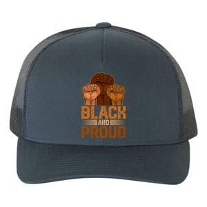 Juneteenth Inspiring Black Leaders Power Fist Hand Meaningful Gift Yupoong Adult 5-Panel Trucker Hat