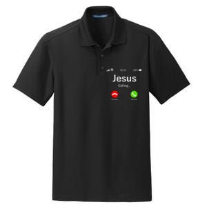 Jesus Is Calling Christian Dry Zone Grid Polo