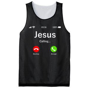 Jesus Is Calling Christian Mesh Reversible Basketball Jersey Tank