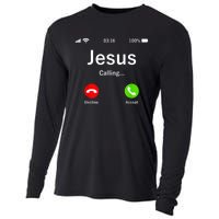 Jesus Is Calling Christian Cooling Performance Long Sleeve Crew