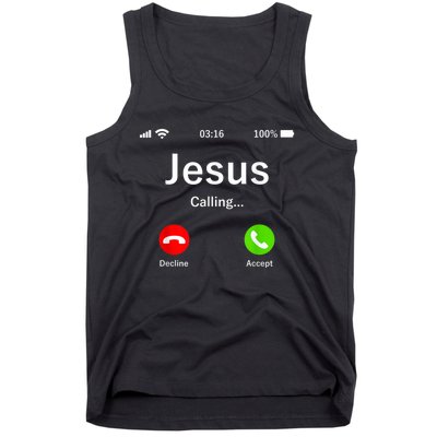 Jesus Is Calling Christian Tank Top