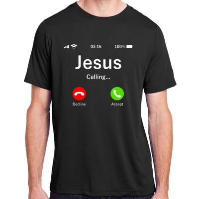 Jesus Is Calling Christian Adult ChromaSoft Performance T-Shirt