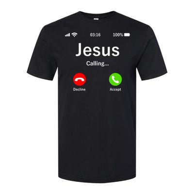 Jesus Is Calling Christian Softstyle CVC T-Shirt