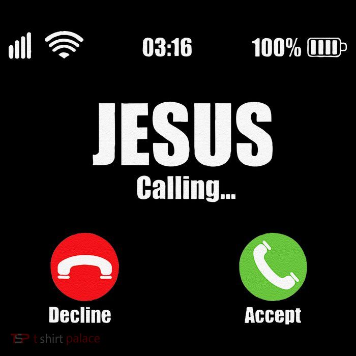 Jesus Is Calling Christian Cross Modern Believe 7-Panel Snapback Hat