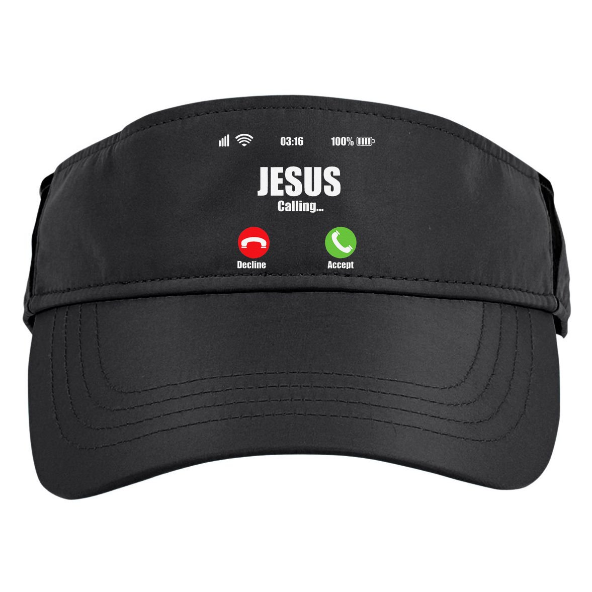 Jesus Is Calling Christian Cross Modern Believe Adult Drive Performance Visor