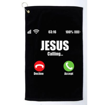 Jesus Is Calling Christian Cross Modern Believe Golf Towel
