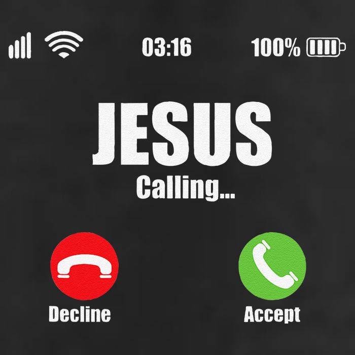 Jesus Is Calling Christian Cross Modern Believe Golf Towel