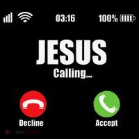 Jesus Is Calling Christian Cross Modern Believe Short Acrylic Beanie