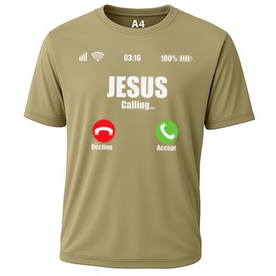 Jesus Is Calling Christian Cross Modern Believe Performance Shirt