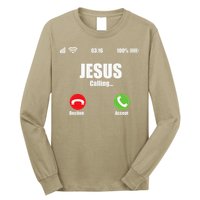 Jesus Is Calling Christian Cross Modern Believe Long Sleeve Shirt
