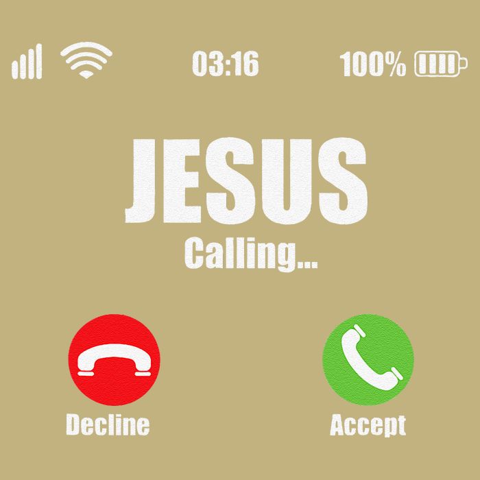 Jesus Is Calling Christian Cross Modern Believe Magnet