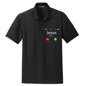 Jesus Is Calling Christian Dry Zone Grid Polo