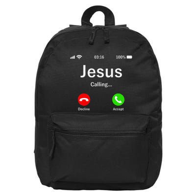 Jesus Is Calling Christian 16 in Basic Backpack