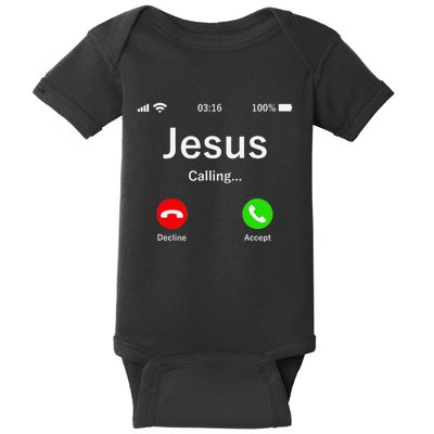 Jesus Is Calling Christian Baby Bodysuit