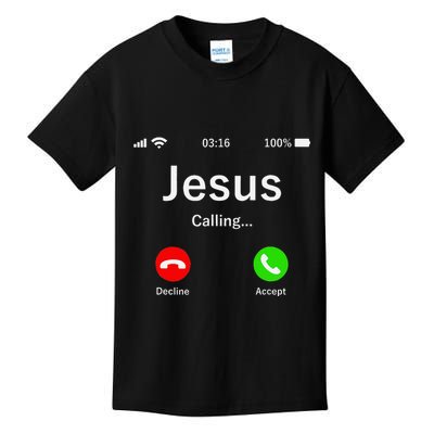 Jesus Is Calling Christian Kids T-Shirt