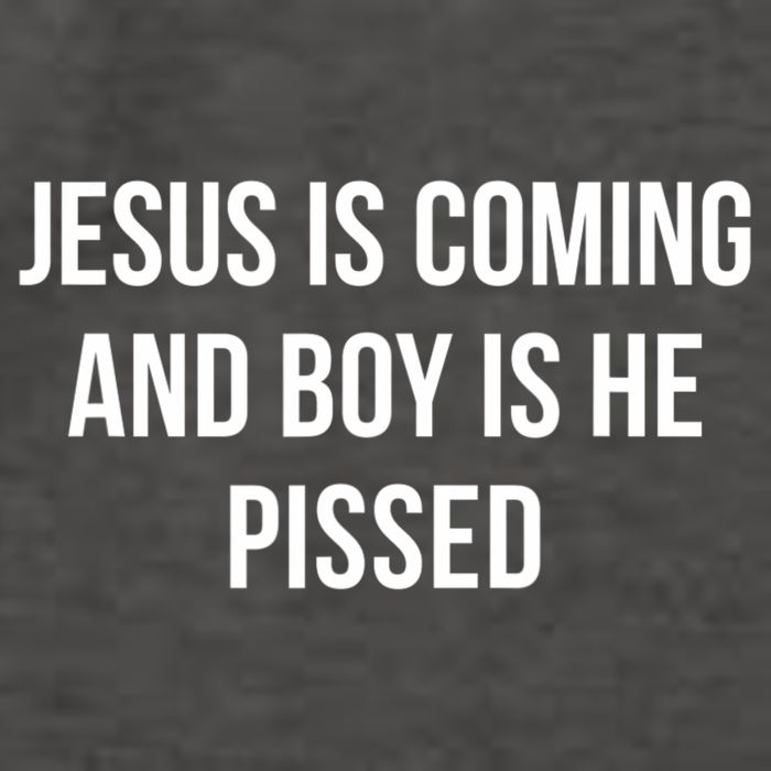 Jesus Is Coming And Boy Is He Pissed Vector Backpack
