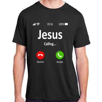 Jesus Is Calling Christian Gift Adult ChromaSoft Performance T-Shirt