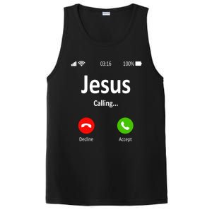 Jesus Is Calling Christian Gift PosiCharge Competitor Tank