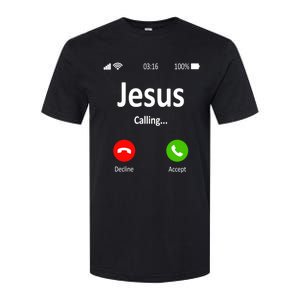 Jesus Is Calling Christian Gift Softstyle CVC T-Shirt