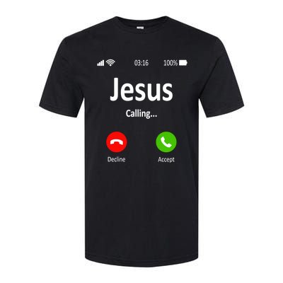 Jesus Is Calling Christian Gift Softstyle® CVC T-Shirt