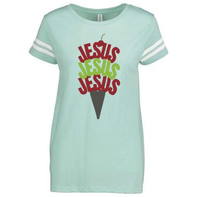 Jesus Ice Cream Enza Ladies Jersey Football T-Shirt