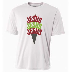 Jesus Ice Cream Cooling Performance Crew T-Shirt