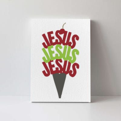 Jesus Ice Cream Canvas