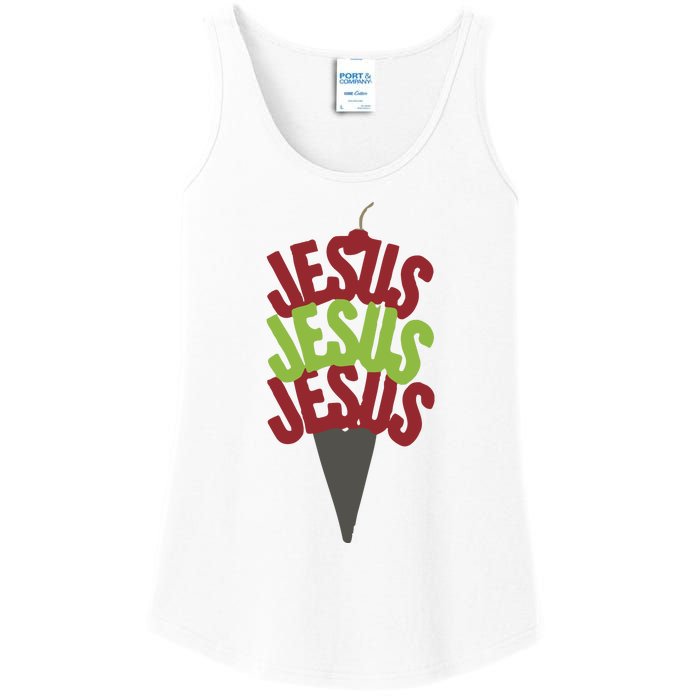 Jesus Ice Cream Ladies Essential Tank