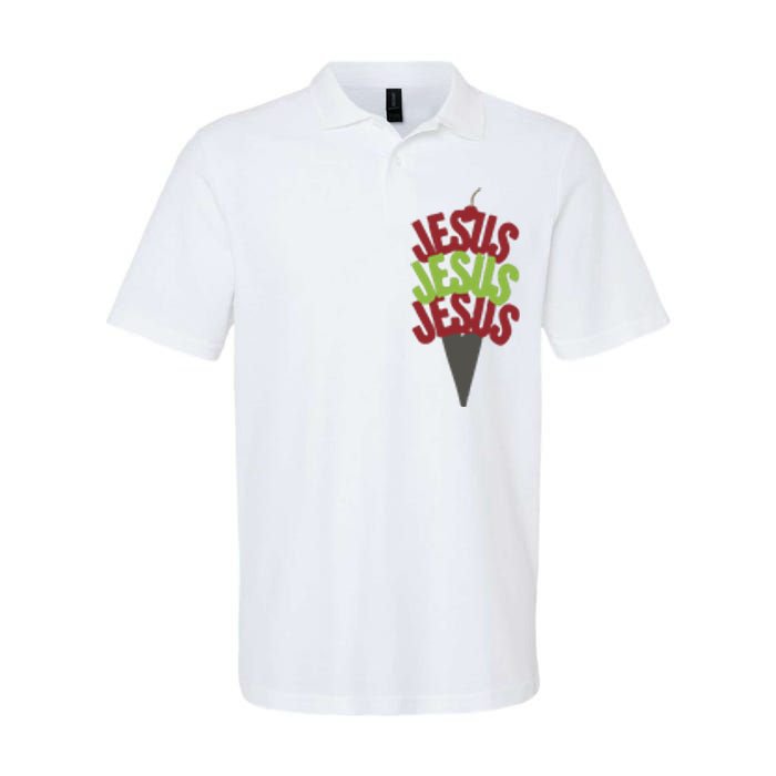 Jesus Ice Cream Softstyle Adult Sport Polo