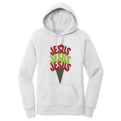 Jesus Ice Cream Women's Pullover Hoodie