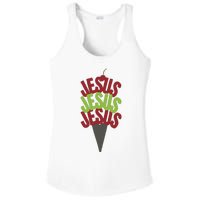 Jesus Ice Cream Ladies PosiCharge Competitor Racerback Tank