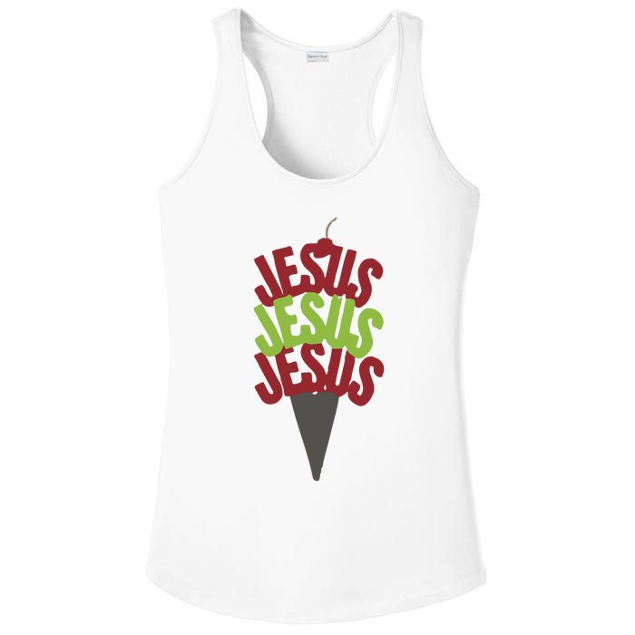 Jesus Ice Cream Ladies PosiCharge Competitor Racerback Tank