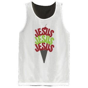 Jesus Ice Cream Mesh Reversible Basketball Jersey Tank