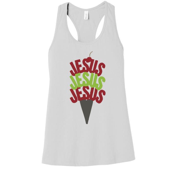 Jesus Ice Cream Women's Racerback Tank