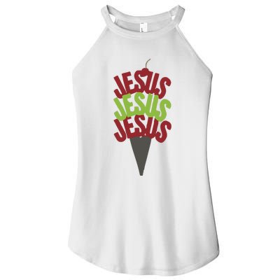 Jesus Ice Cream Women's Perfect Tri Rocker Tank