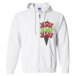 Jesus Ice Cream Full Zip Hoodie