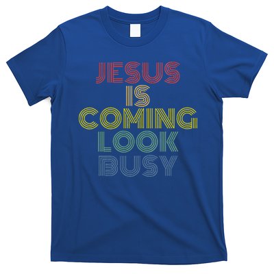 Jesus Is Coming Look Busy Retro 70s Vintage T-Shirt