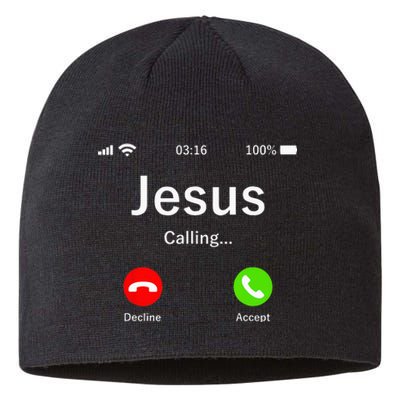 Jesus Is Calling Christian Sustainable Beanie