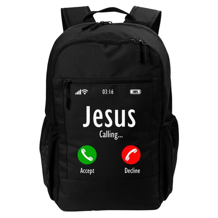 Jesus Is Calling Christian T Backpack