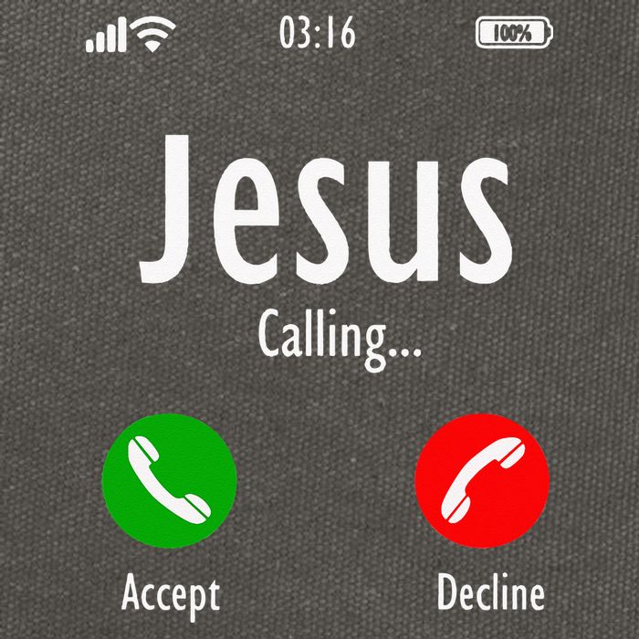 Jesus Is Calling Christian T Cotton Canvas Backpack