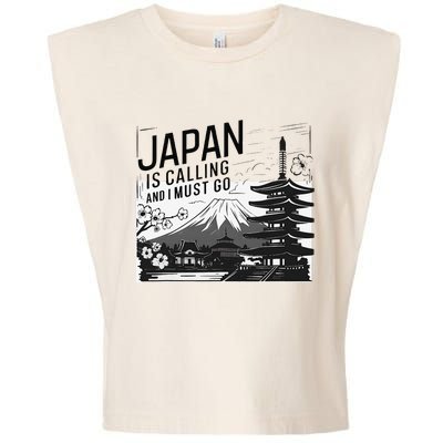 Japan Is Calling And I Must Go Garment-Dyed Women's Muscle Tee